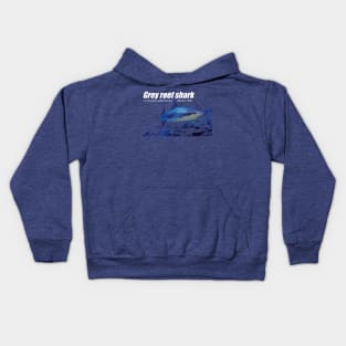 Swiming shark Kids Hoodie